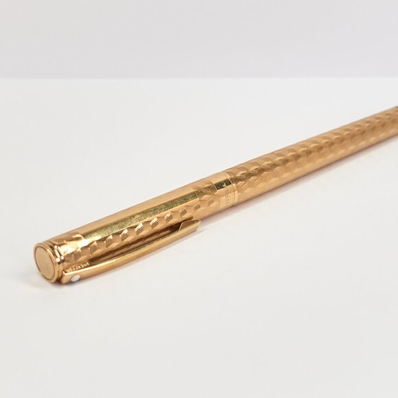 Sheaffer Gold Electroplated Fountain Pen / Made in USA / Vintage Writing Pen - Picture 3 of 16